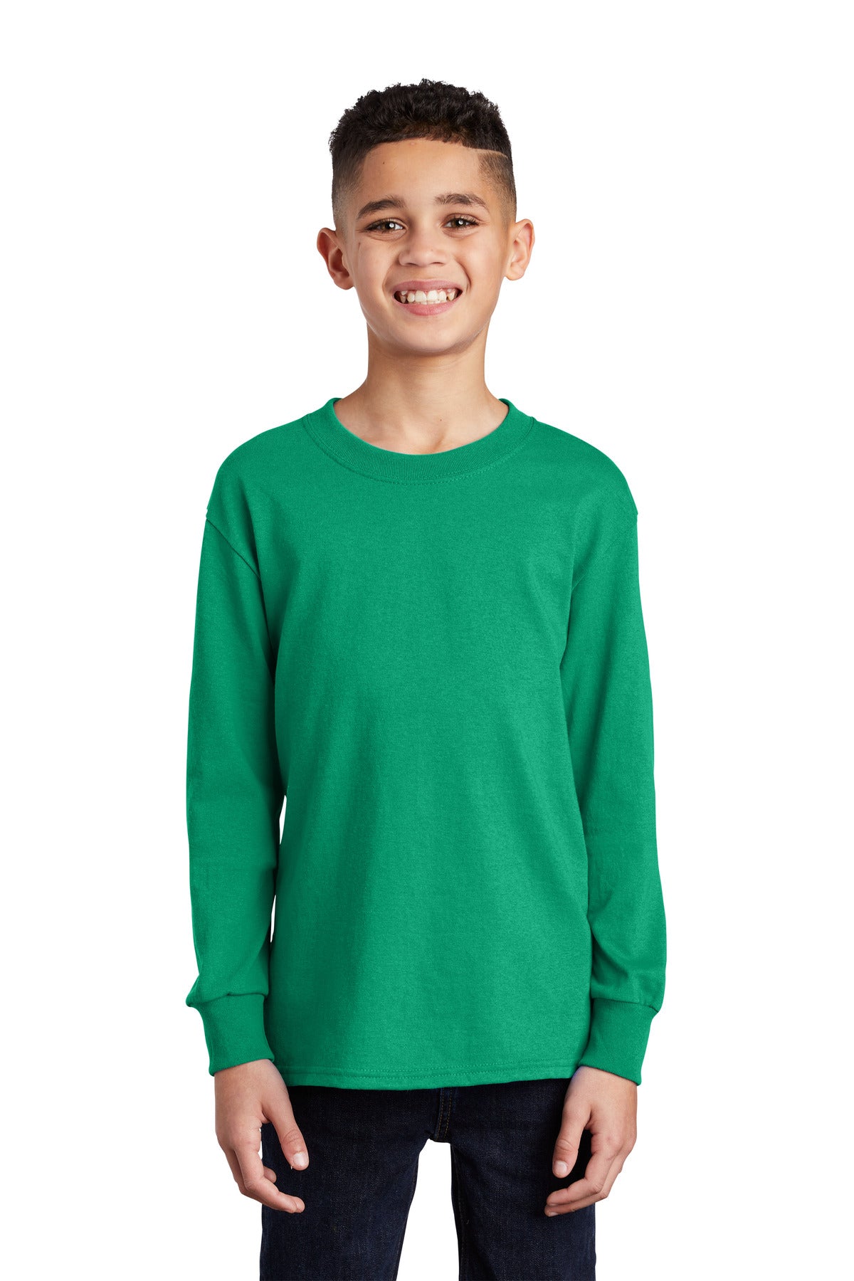Port & Company  Youth Long Sleeve Core Cotton Tee. PC54YLS