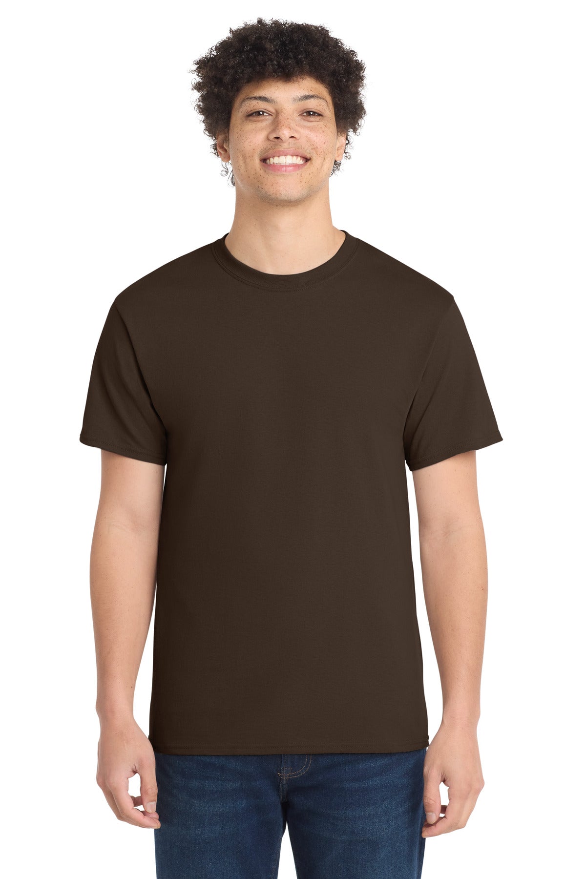 Port and Co Core Cotton Tee. PC54 - Aquatic Blue