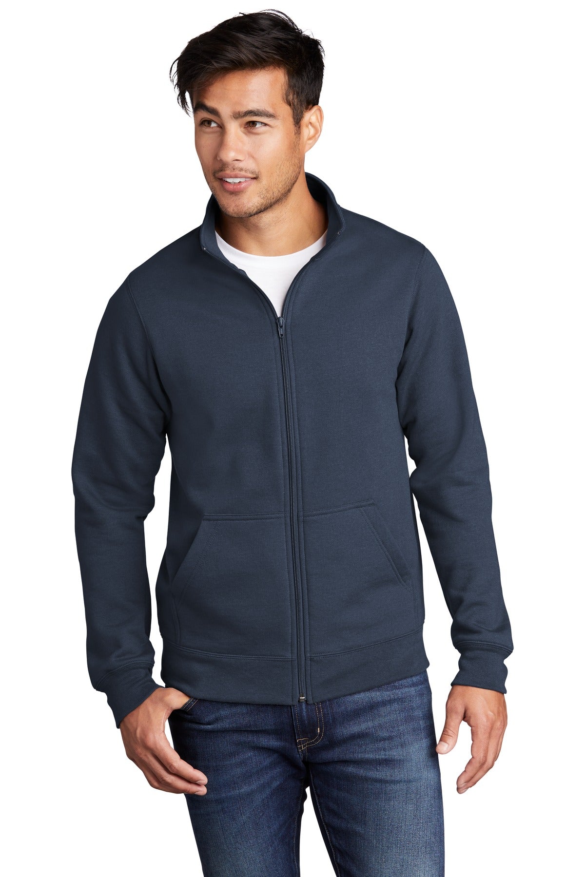 Port & Company   Core Fleece Cadet Full-Zip Sweatshirt PC78FZ
