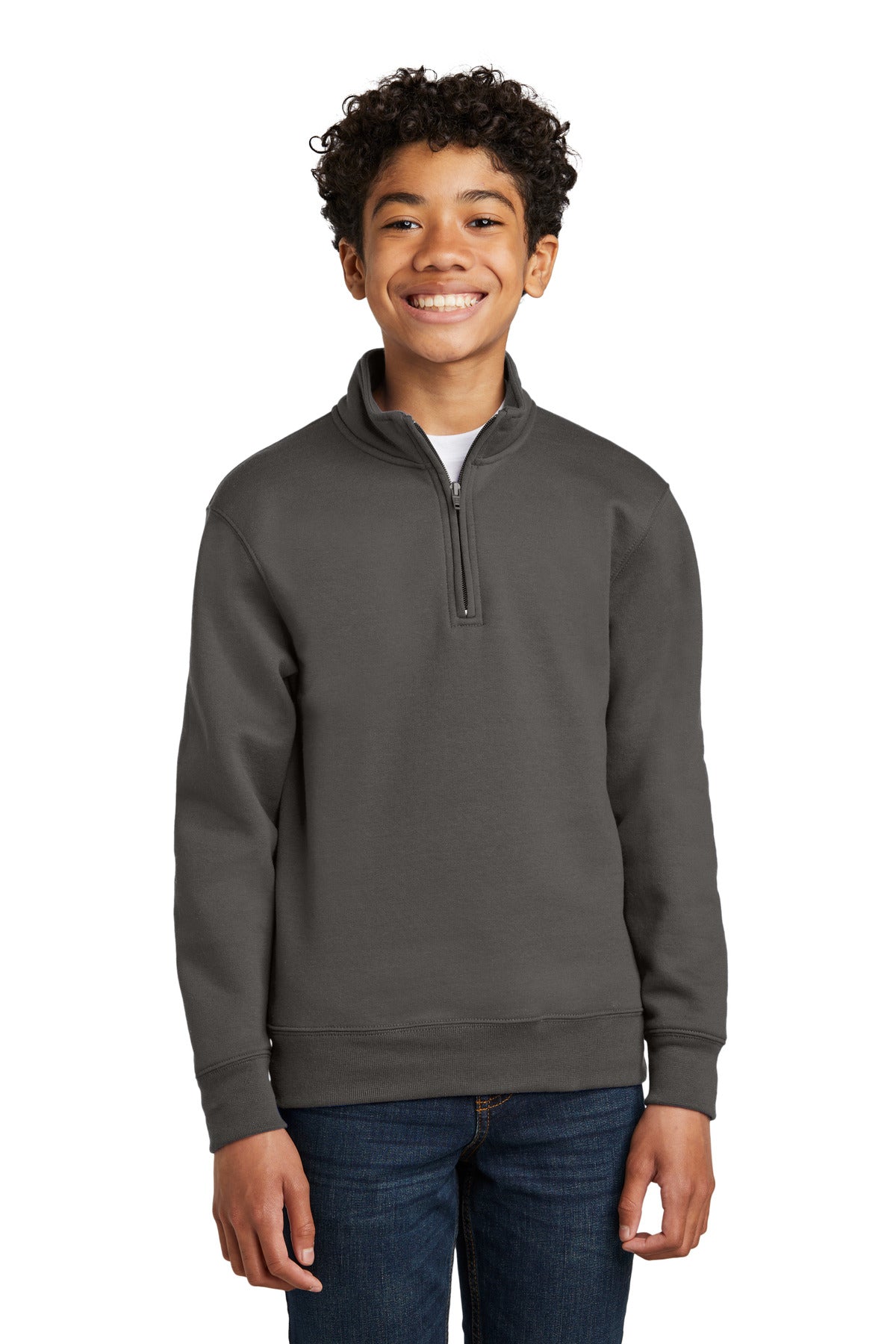 Port & Company  Youth Core Fleece 1/4-Zip Pullover Sweatshirt PC78YQ