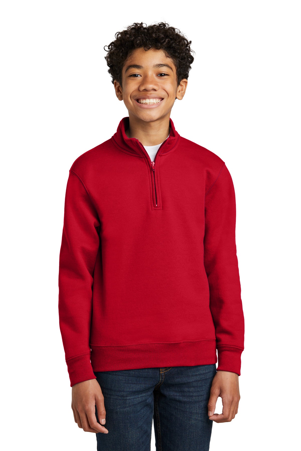 Port & Company  Youth Core Fleece 1/4-Zip Pullover Sweatshirt PC78YQ