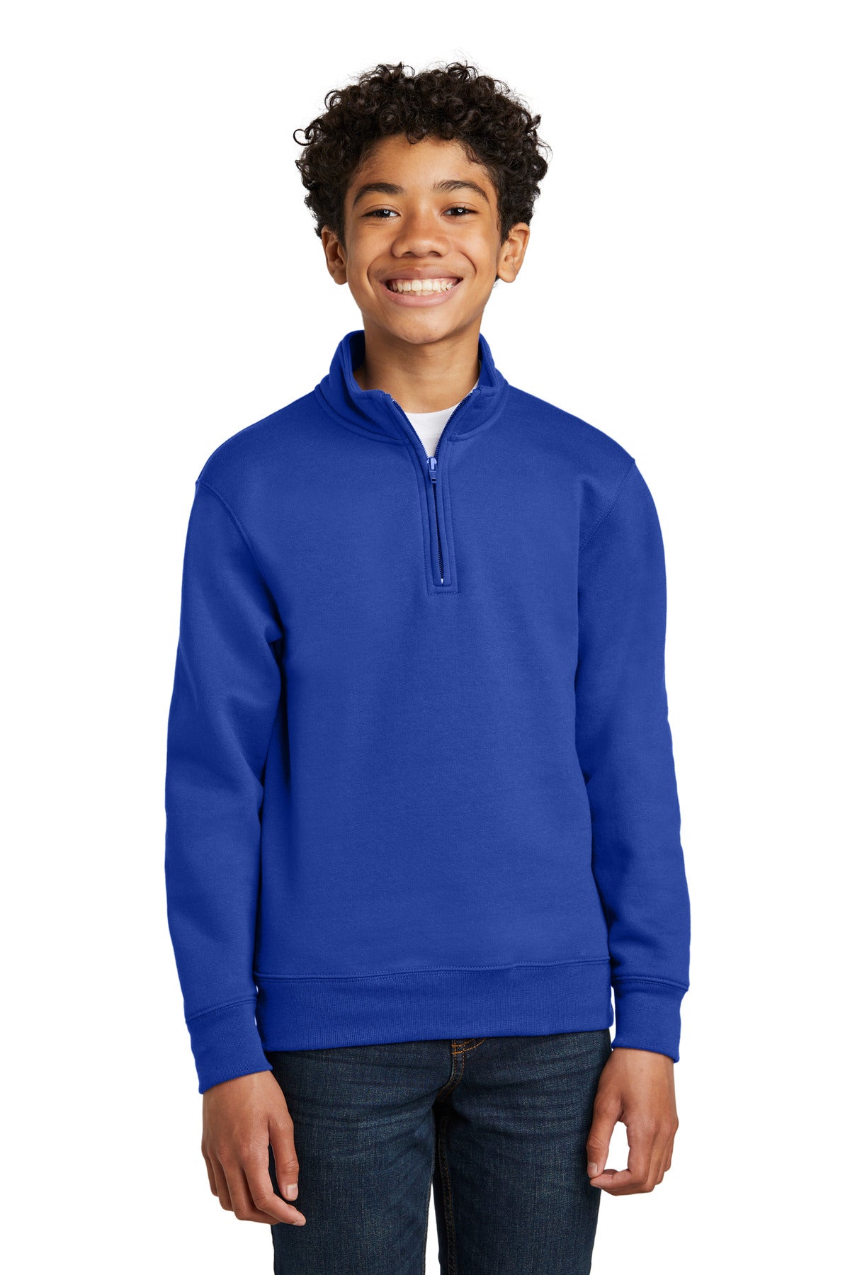 Port & Company  Youth Core Fleece 1/4-Zip Pullover Sweatshirt PC78YQ