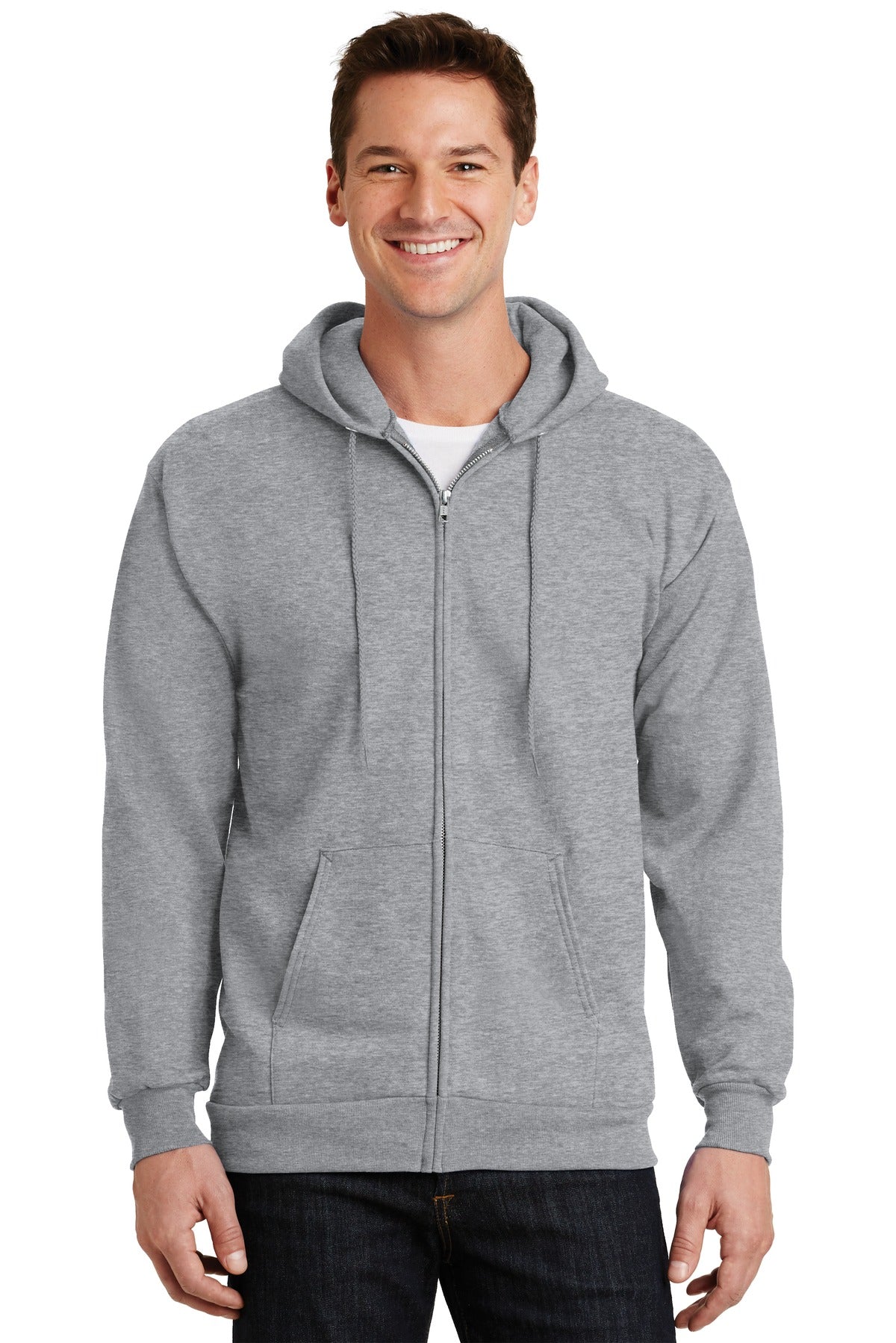 Port & Company  Essential Fleece Full-Zip Hooded Sweatshirt.  PC90ZH