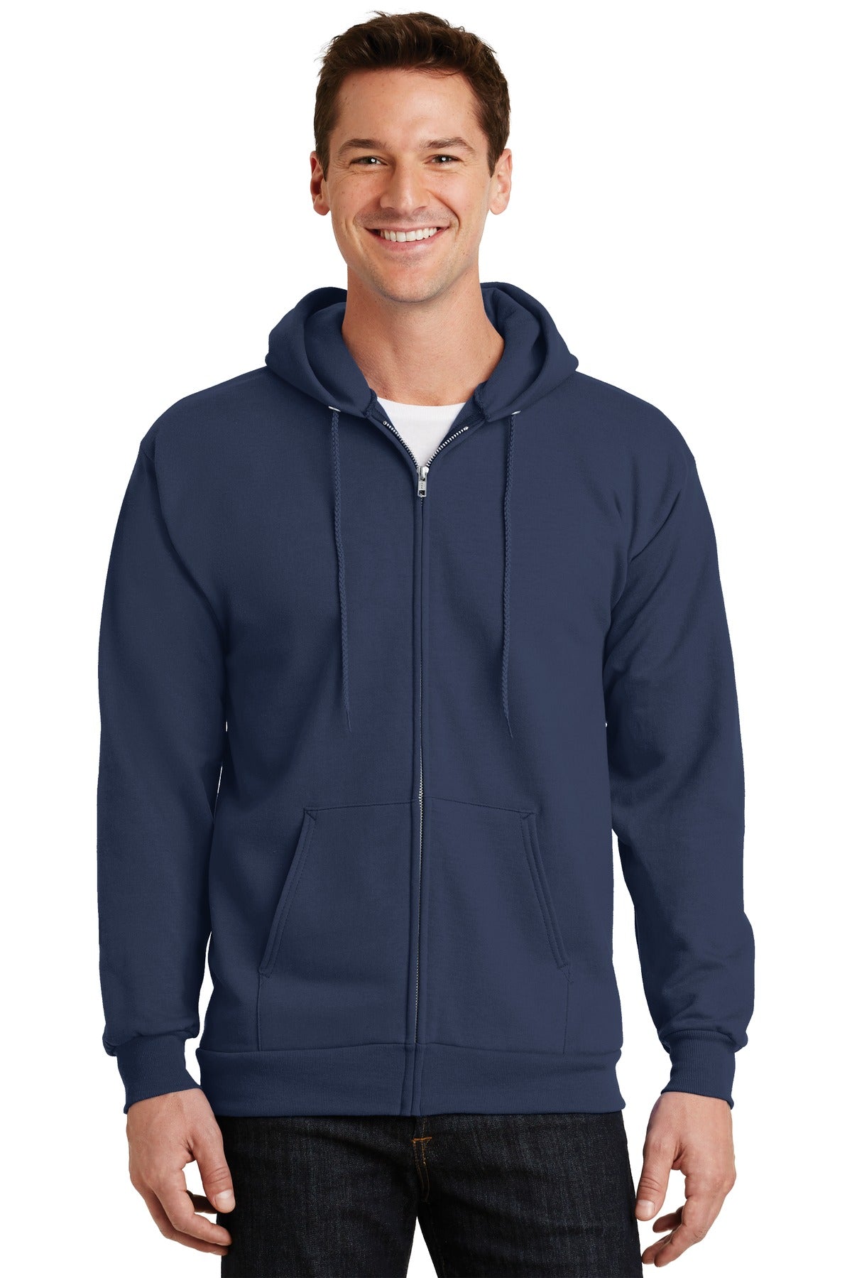 Port & Company  Essential Fleece Full-Zip Hooded Sweatshirt.  PC90ZH