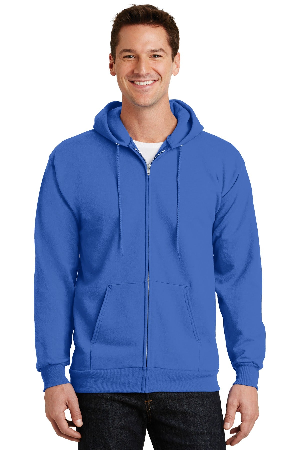 Port & Company  Essential Fleece Full-Zip Hooded Sweatshirt.  PC90ZH