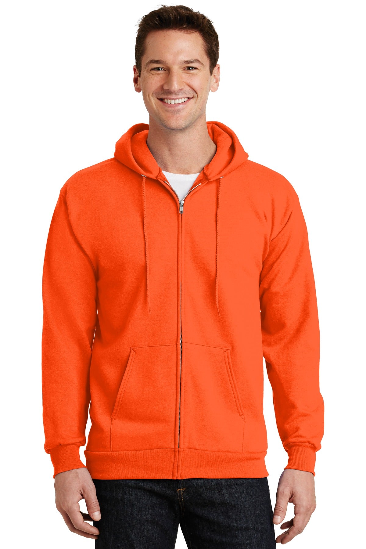 Port & Company  Essential Fleece Full-Zip Hooded Sweatshirt.  PC90ZH