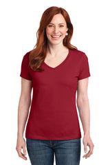 Hanes  Women's Perfect-T Cotton V-Neck T-Shirt. S04V