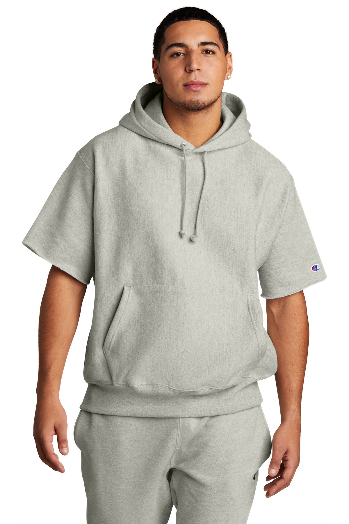 Champion    Reverse Weave    Short Sleeve Hooded Sweatshirt S101SS