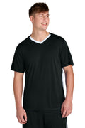 Sport-Tek Competitor United V-Neck ST101 - Black/White