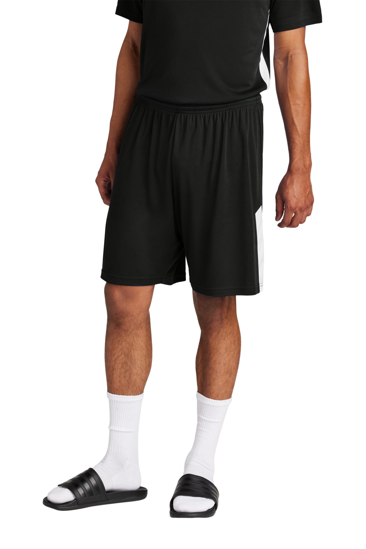 Sport-Tek Competitor United 7" Short ST103 - Black/White