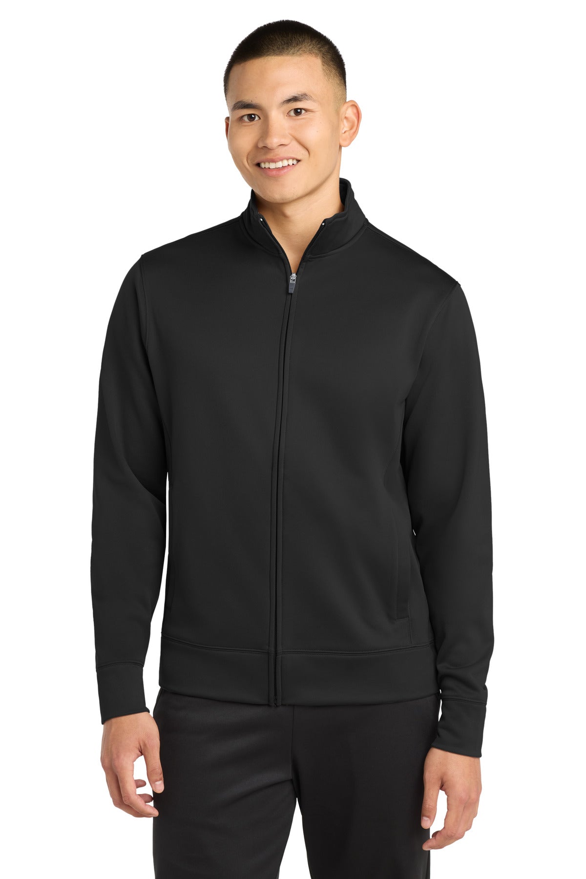 Sport-Tek Sport-Wick Fleece Full-Zip Jacket. ST241 - Black