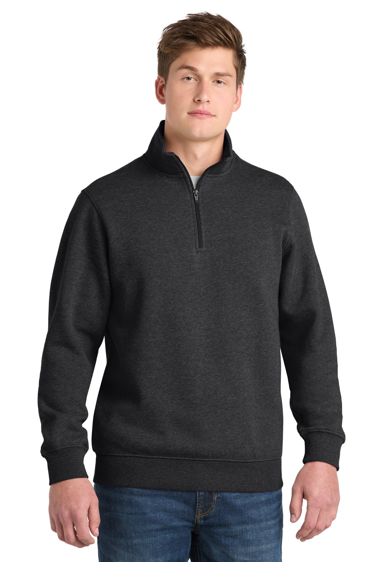 Sport-Tek 1/4-Zip Sweatshirt ST253 in Graphite Heather