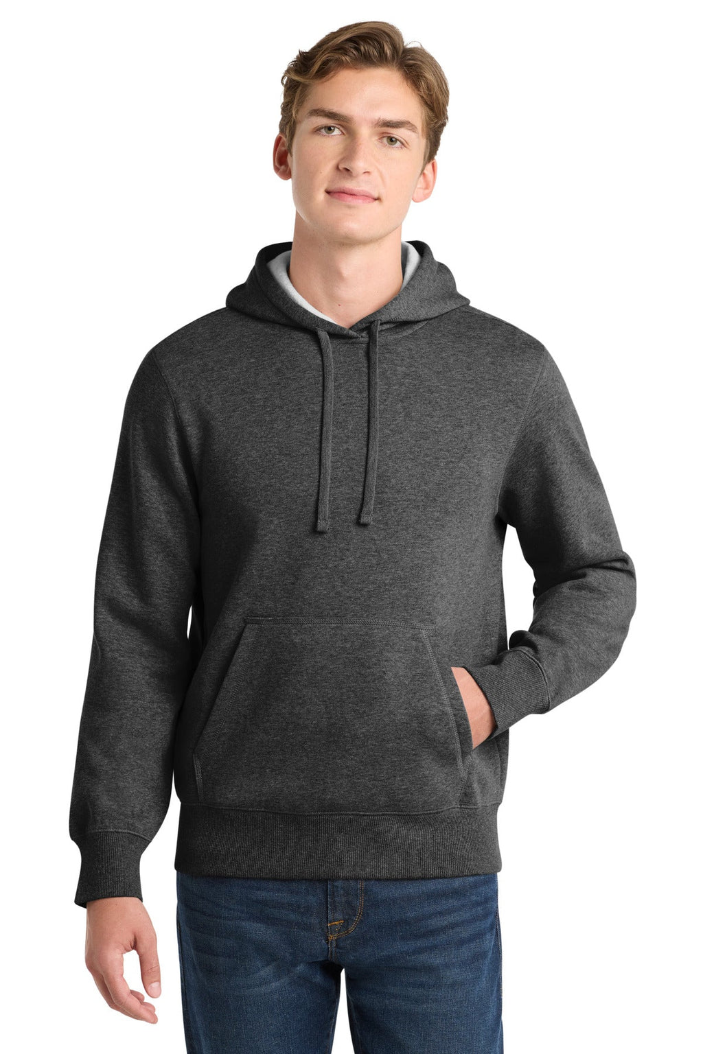 Sport-Tek Pullover Hooded Sweatshirt ST254 in Graphite Heather