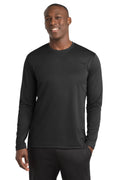 Sport-Tek PosiCharge RacerMesh Long Sleeve Tee. ST340LS - Black