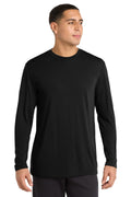 Sport-Tek Long Sleeve PosiCharge Competitor Cotton Touch Tee. ST450LS - Black