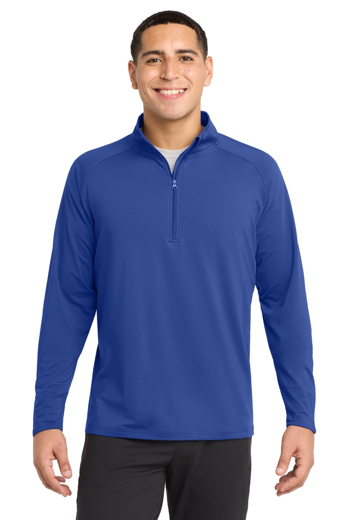 Sport-Tek Sport-Wick Stretch 1/4-Zip Pullover ST850 in True Royal
