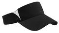 Sport-Tek Dry Zone Colorblock Visor. STC13 - Black/White