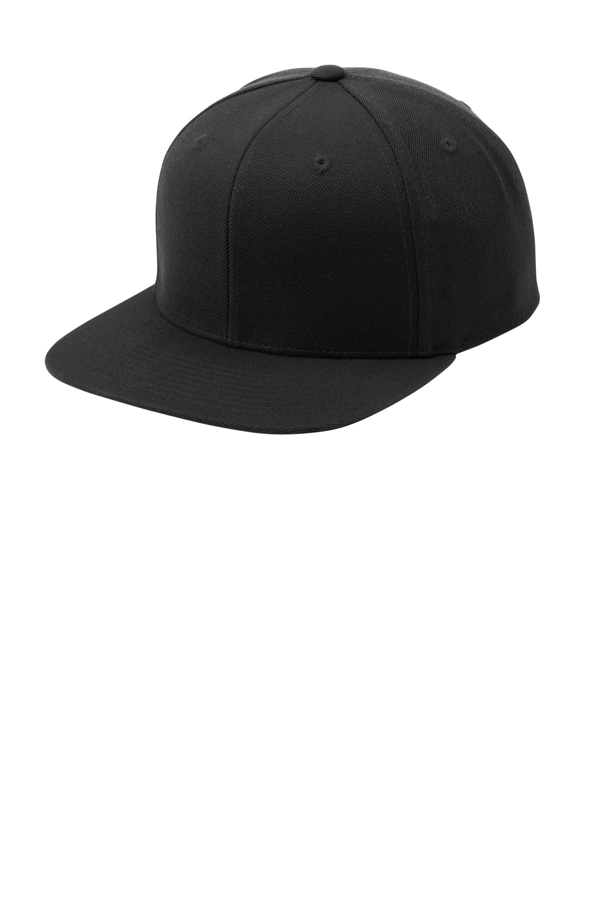 Sport-Tek YP Classics Flat Bill Snapback Cap. STC19 - Black