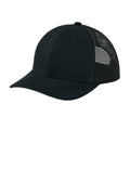 Sport-Tek Club Trucker Cap STC46 - Black/Black