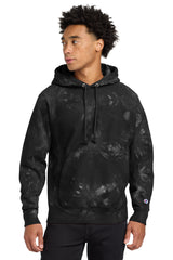 Champion   Reverse Weave   Scrunch-Dye Tie-Dye Hooded Sweatshirt. TDS101
