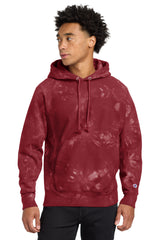 Champion   Reverse Weave   Scrunch-Dye Tie-Dye Hooded Sweatshirt. TDS101