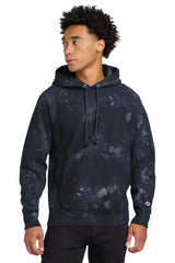 Champion   Reverse Weave   Scrunch-Dye Tie-Dye Hooded Sweatshirt. TDS101