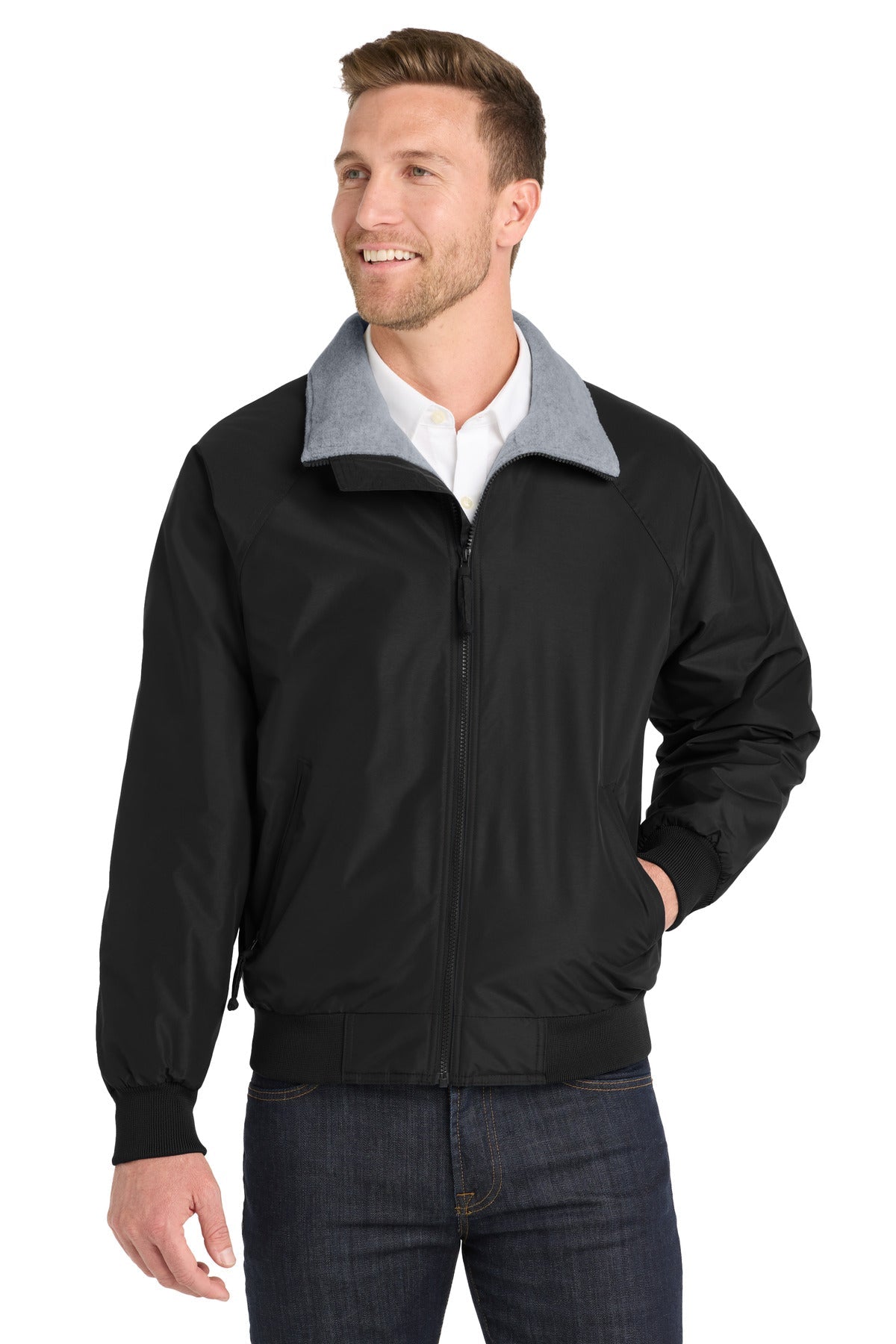 Port Authority Tall Challenger Jacket. TLJ754 - True Black/Grey