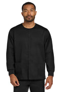 Wink Unisex WorkFlex Snap-Front Scrub Jacket WW3080 - Black