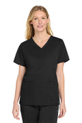 Wink Women's WorkFlex V-Neck Top WW4560 - Black