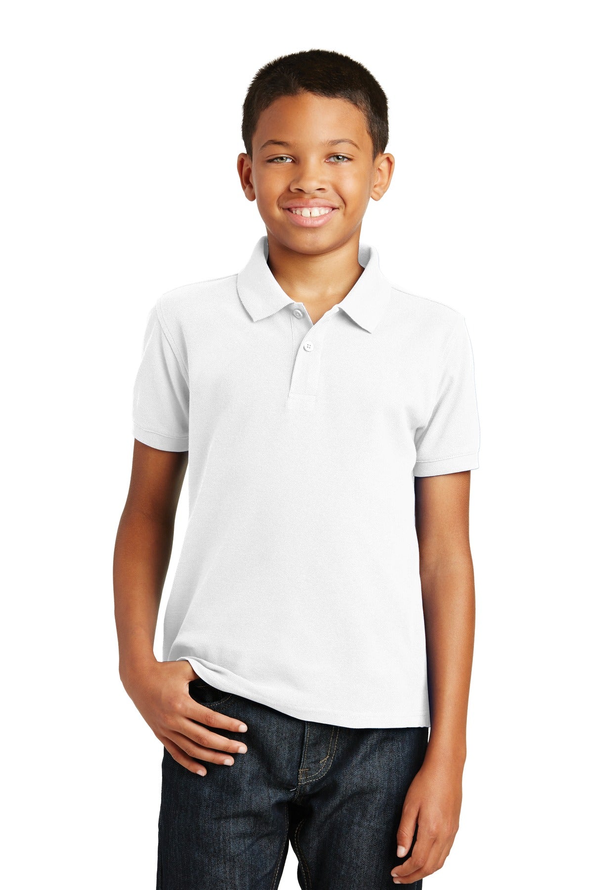 Port Authority  Youth Core Classic Pique Polo. Y100