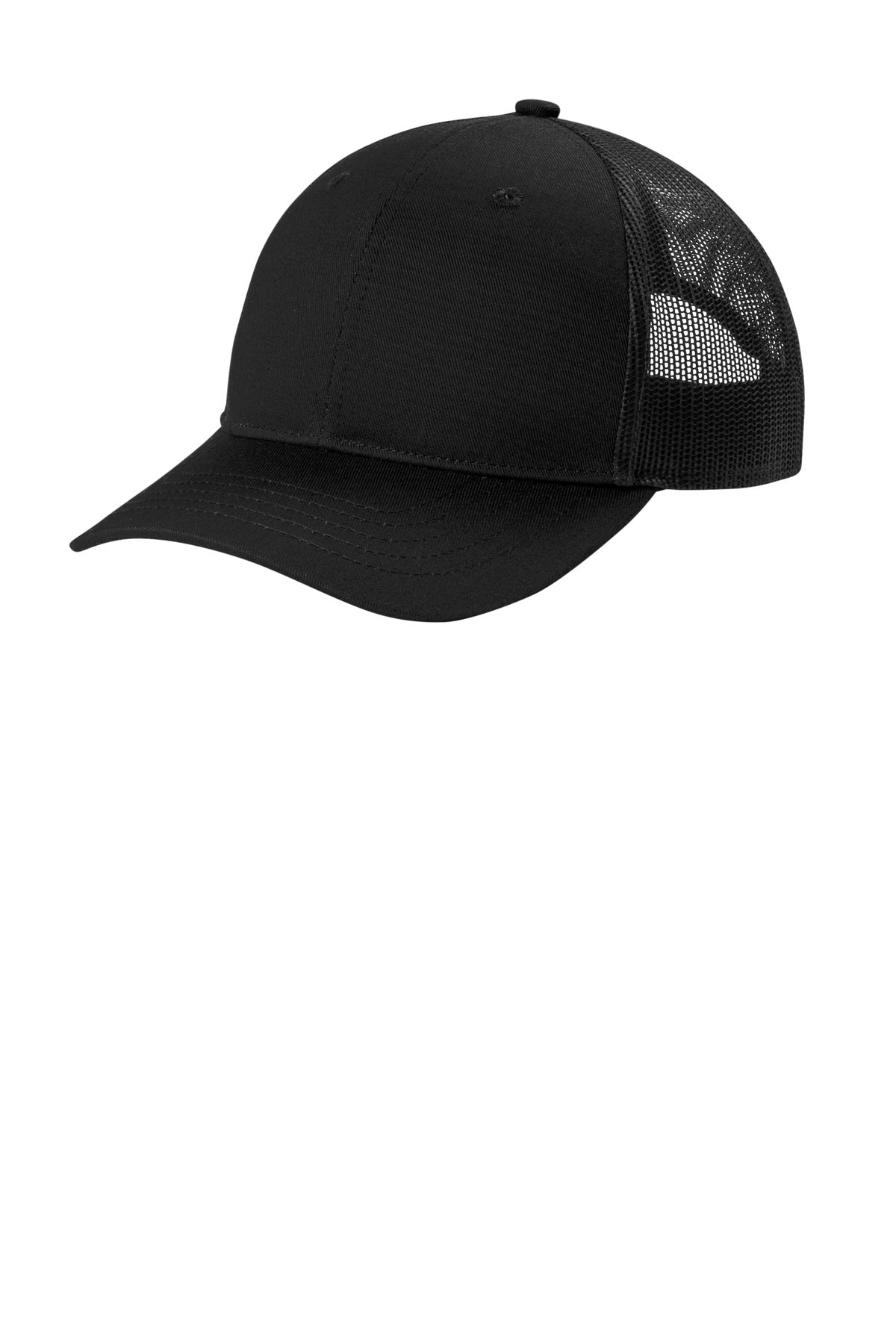 Port Authority Youth Snapback Trucker Cap YC402 - Black