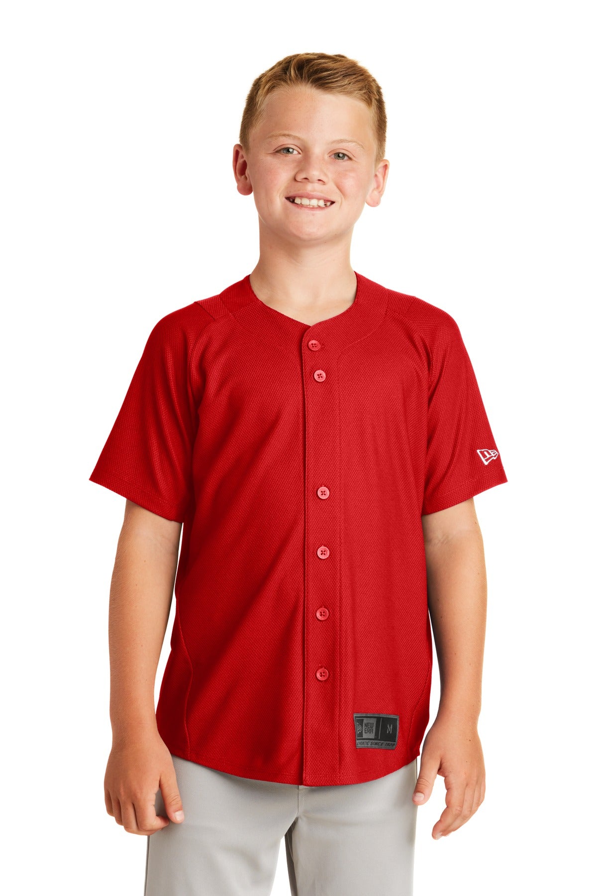 New Era   Youth Diamond Era Full-Button Jersey. YNEA220