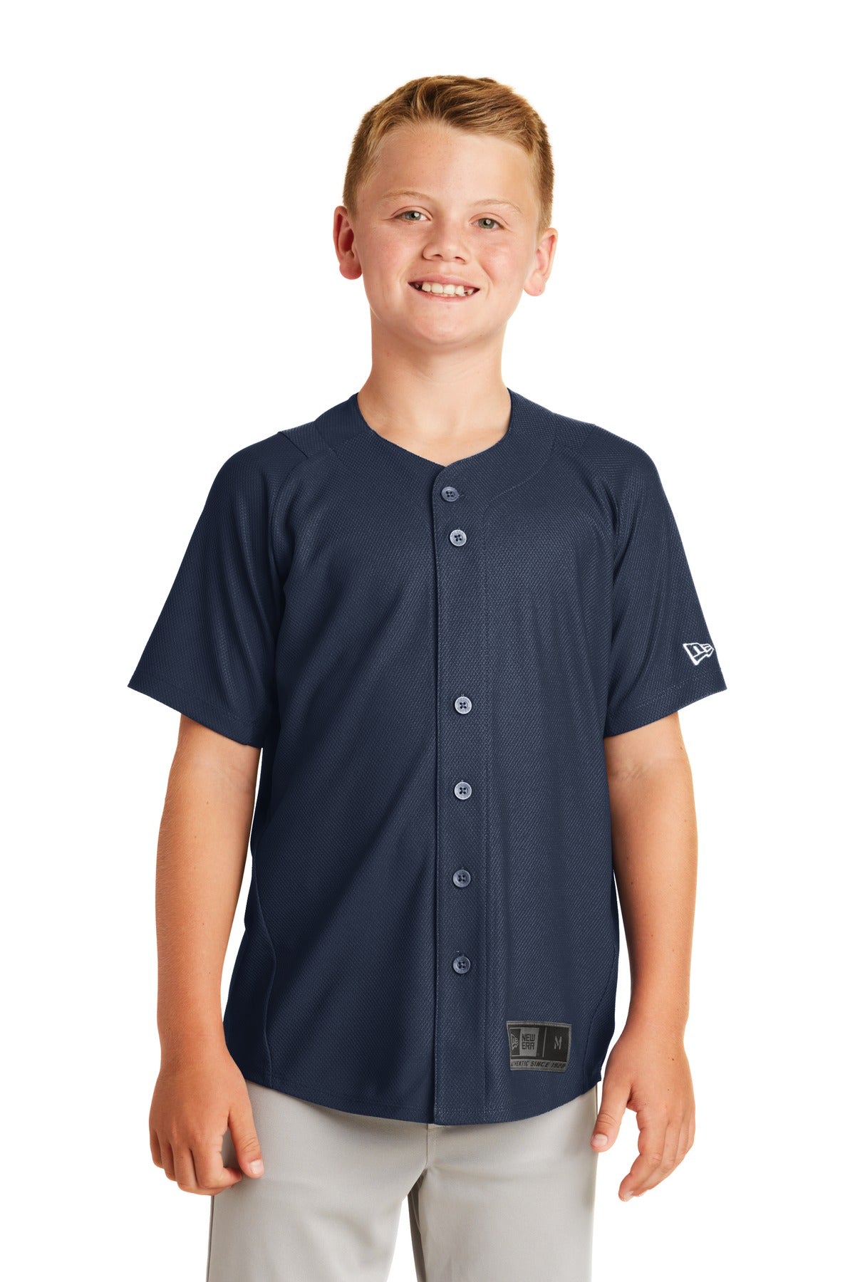 New Era   Youth Diamond Era Full-Button Jersey. YNEA220
