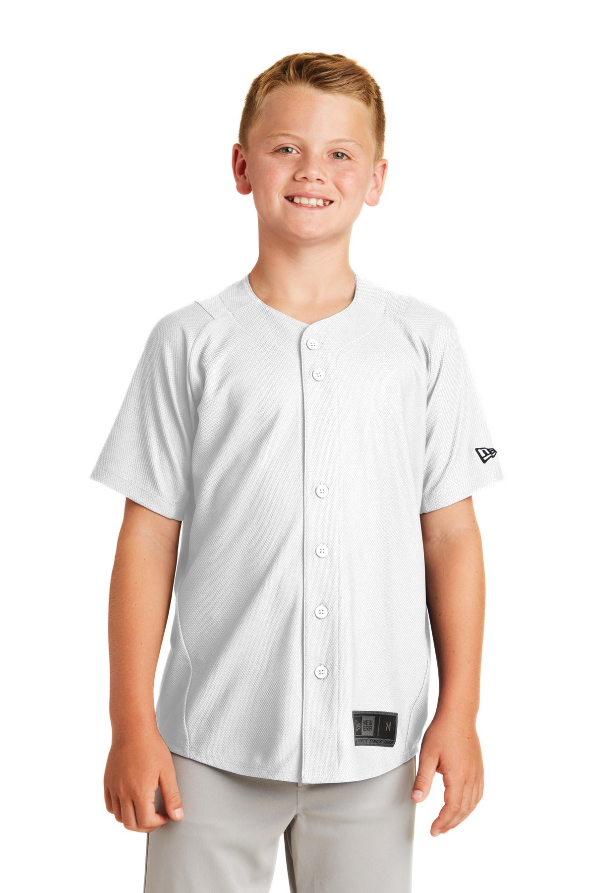 New Era   Youth Diamond Era Full-Button Jersey. YNEA220