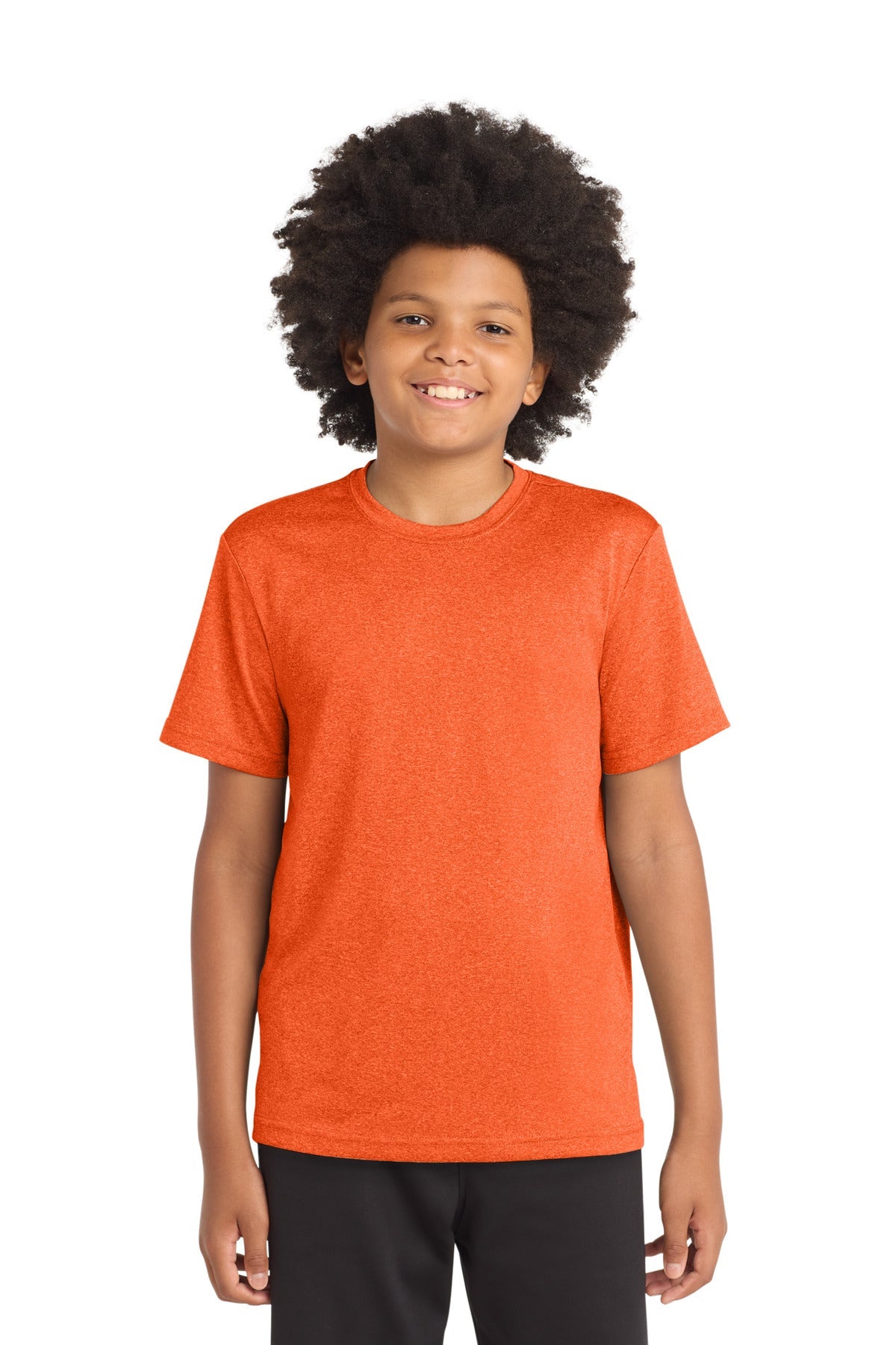 Sport-Tek Youth Heather Contender Tee. YST360 - Graphite Heather