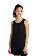 Sport-Tek Youth PosiCharge Reversible Mesh Tank YST5000 - Black/Deep Red